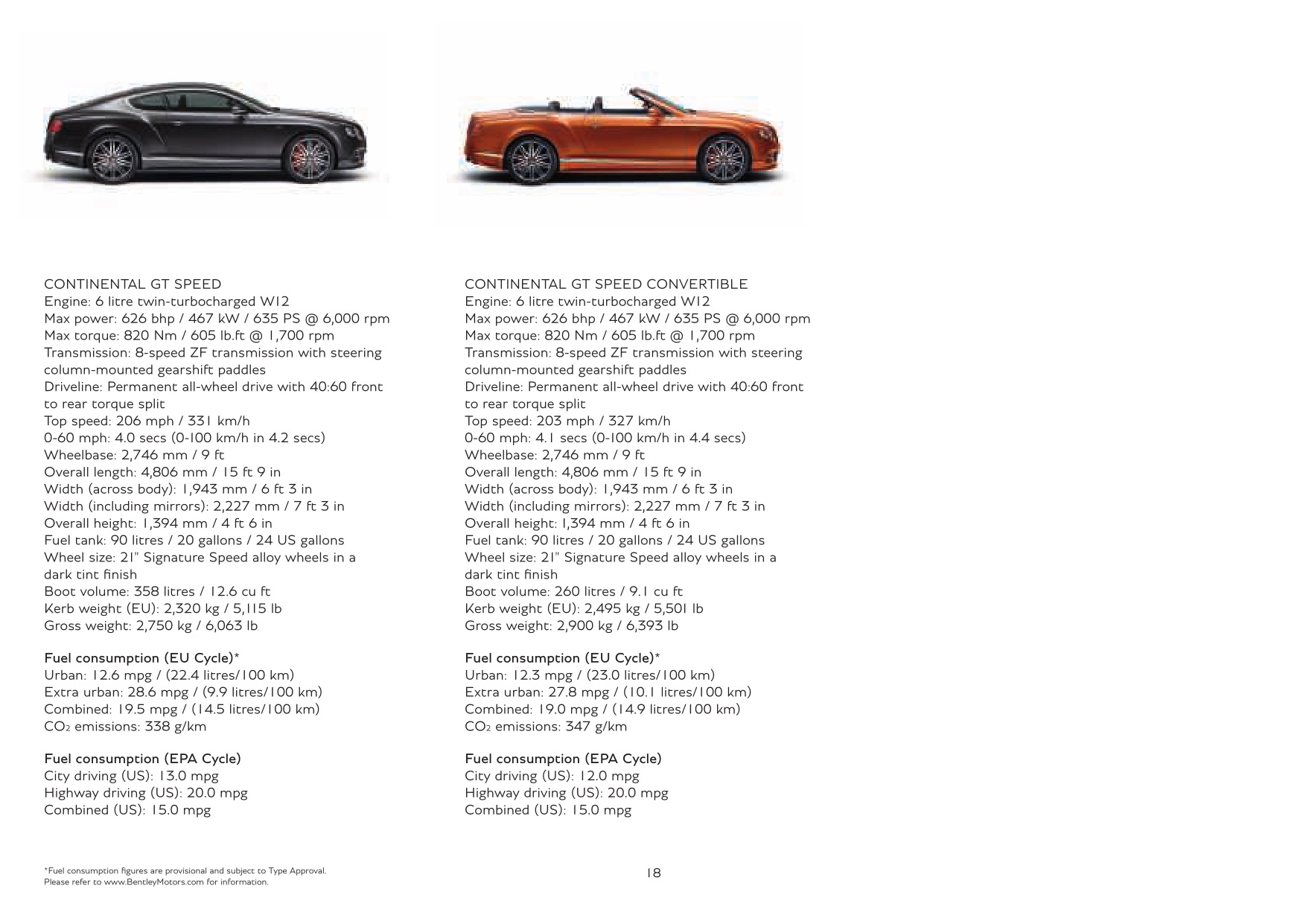 2014 Bentley Continental GT Brochure Page 4